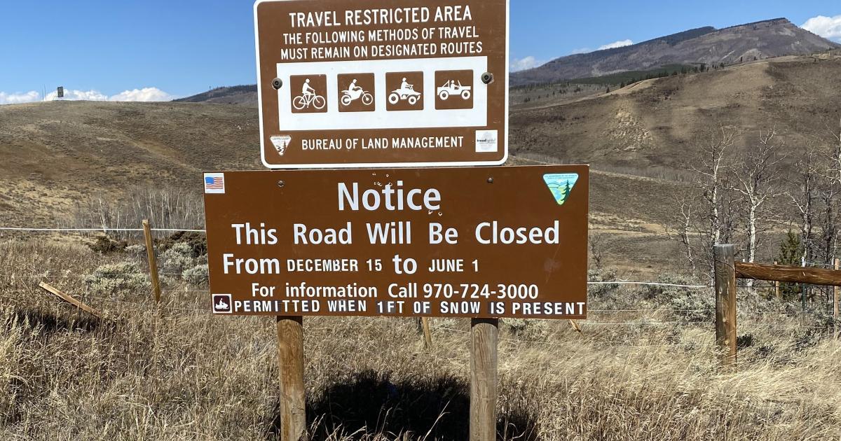 BLM winter travel restrictions begin Dec. 15 in Grand and Jackson
